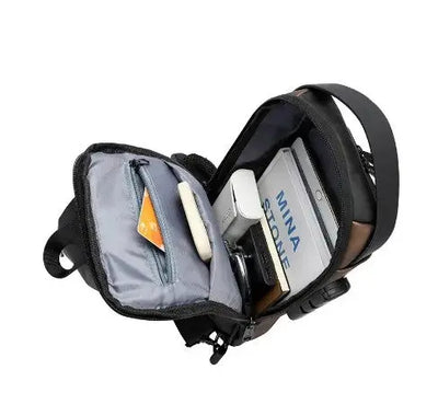 Men Multifunction Anti Theft USB Shoulder Bag Man Crossbody Cross Body Travel Sling Chest Bags Pack Messenger Pack Free Shipping Worldwide